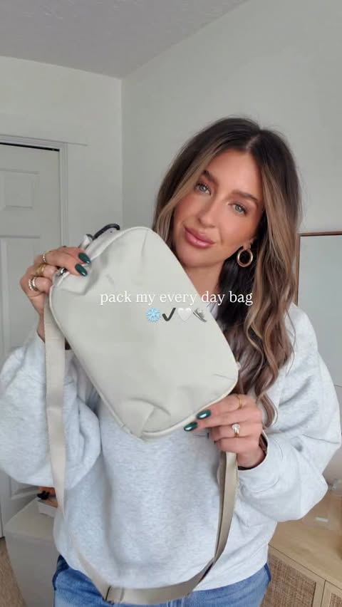 Instagram post by @alliemariedigital for Orbitkey. Caption reads: [...] day bag to run some errands with me 🫶🏼 Bag....