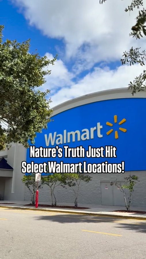 Instagram post by @walmartbargains for Nature’s Truth. Caption reads: ✨Nature’s Truth = WELLNESS. MADE. [...].