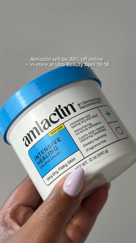 Instagram post by @beautymavenraven for AmLactin. Caption reads: [...] know this… Since so many of you love....
