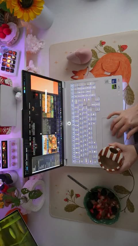 Instagram post by @cozywithronnie for Lenovo. Caption reads: The Lenovo Legion Pro 7i - an incredible laptop I....