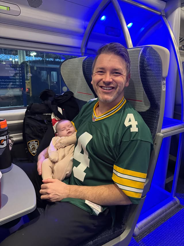 Instagram post by @dan_hanbridge for Childs Farm. Caption reads: [...] first trip to London 🇬🇧 thank you....