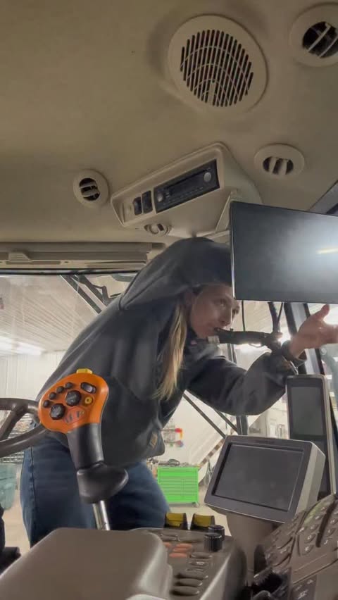 Instagram post by @farmwithzoe for John Deere. Caption reads: I use my tech in the @johndeere Precisions....