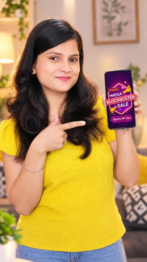 Instagram post by @mom_of_siya_dhanvi for Meesho. Caption reads: [...] out Mamaearth Ubtan Face Wash on Meesho Mall....