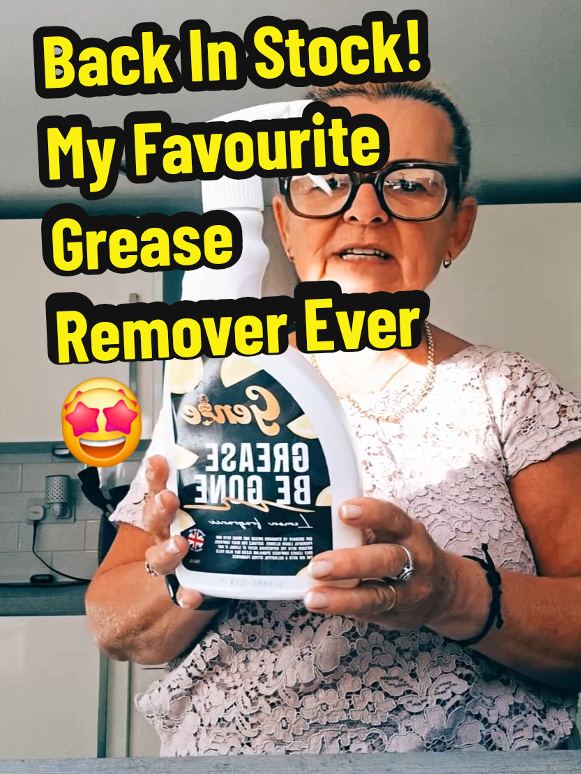 TikTok post by @amazingd1967 for Genie Clean. Caption reads: I cannot rave about Genie Clean Grease Be Gone....