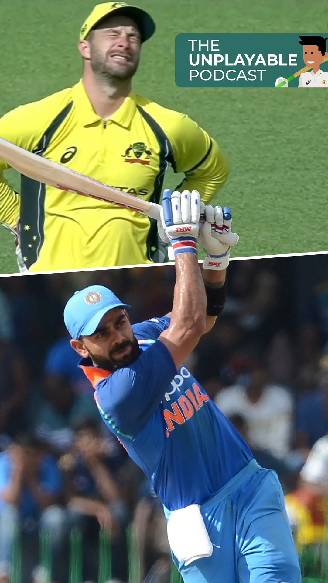 Instagram post by @cricketcomau for Qantas. Caption reads: The unsung Virat Kohli ODI innings that sticks out....