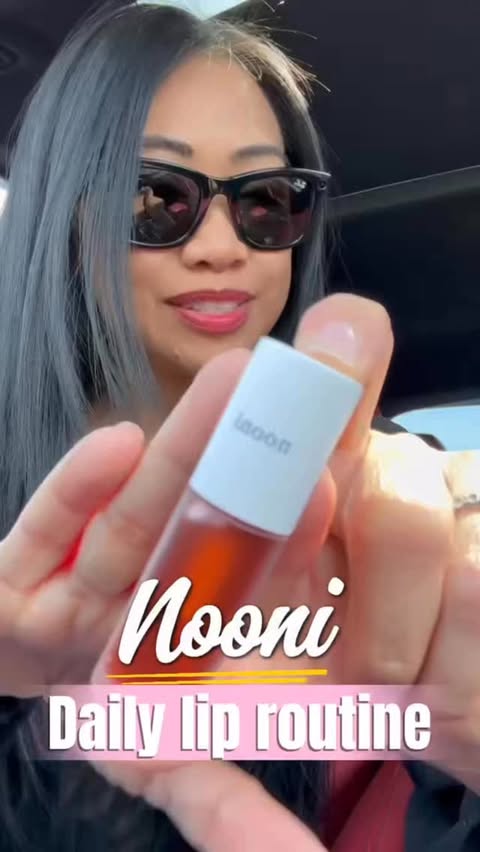 Instagram post by @hafachamorita for nooni. Caption reads: [...] adds just the right volume and color.....