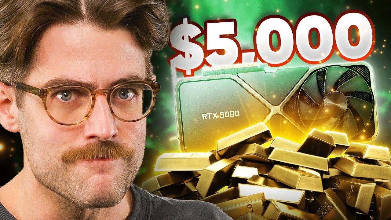 YouTube post by @techlinked for Ugreen. Caption reads: Very Funny, Nvidia….