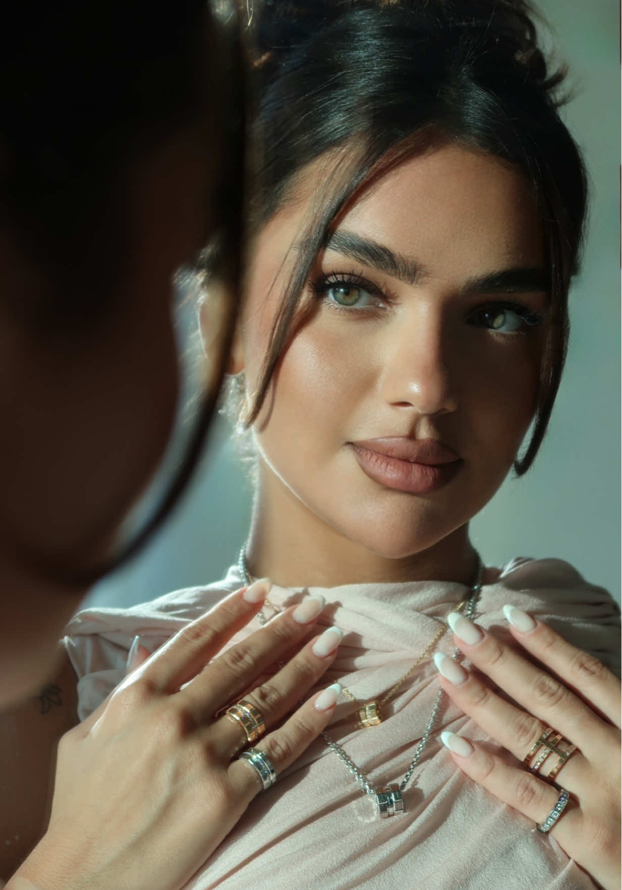 TikTok post by @dianasamman8 for Chopard. Caption reads: Sculpted by light by the Ice Cube collection from....