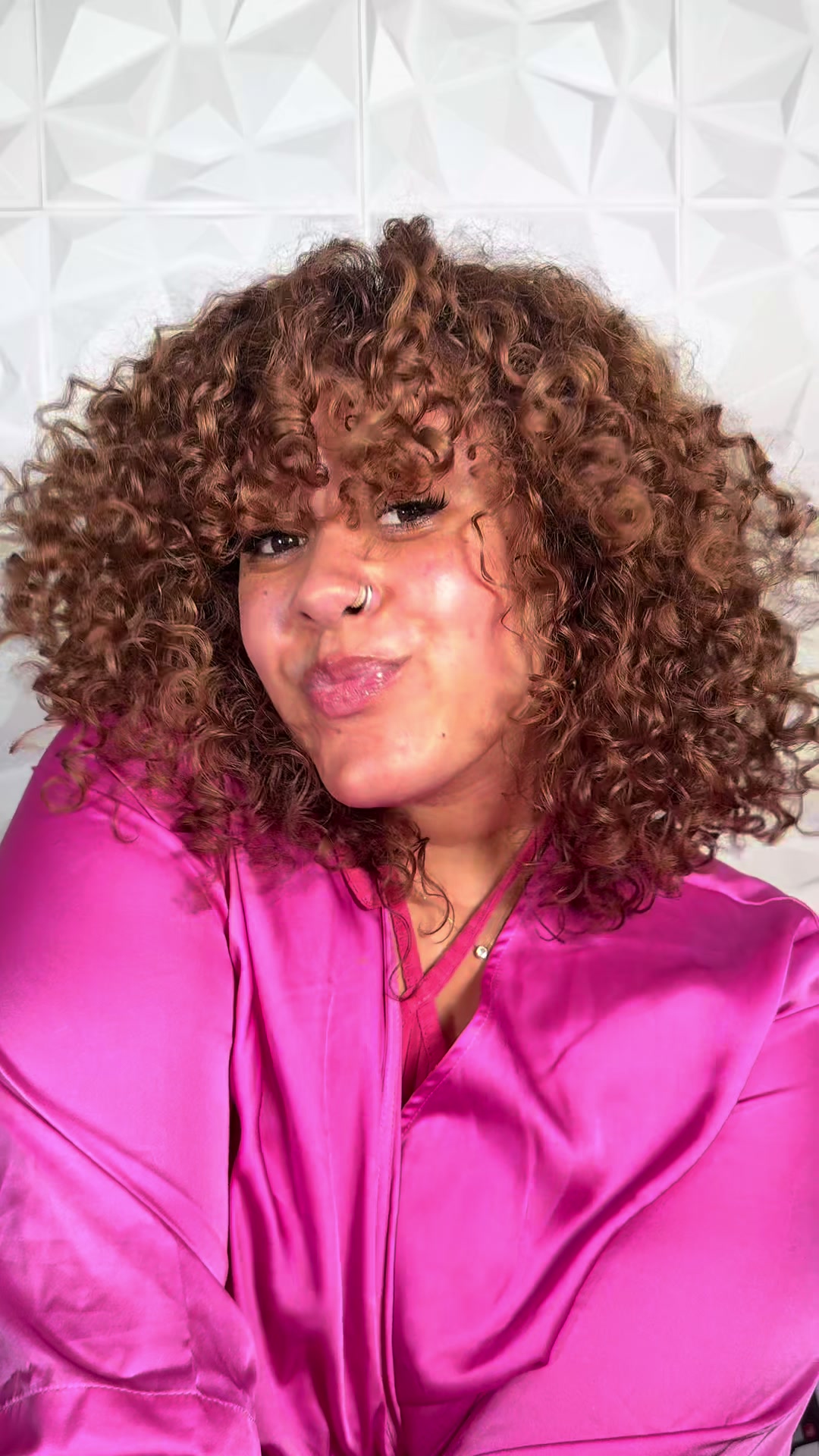 TikTok post by @kaylajanelle_xo for The Mane Attraction. Caption reads: Wash & Go using @The Mane Attraction literally....