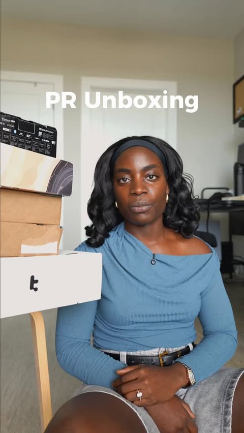 Instagram post by @bintaines for Tomtoc. Caption reads: First pr unboxing, I don’t think I’ve ever done....