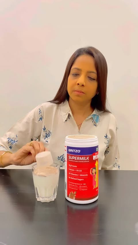 Instagram post by @jignagshah for GRITZO. Caption reads: Workout ✅
Height match ✅
Energy level? Always high....