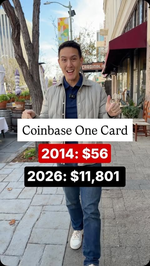 Instagram post by @humphreytalks for Coinbase. Caption reads: [...] it—I’m going to accumulate it. The new....