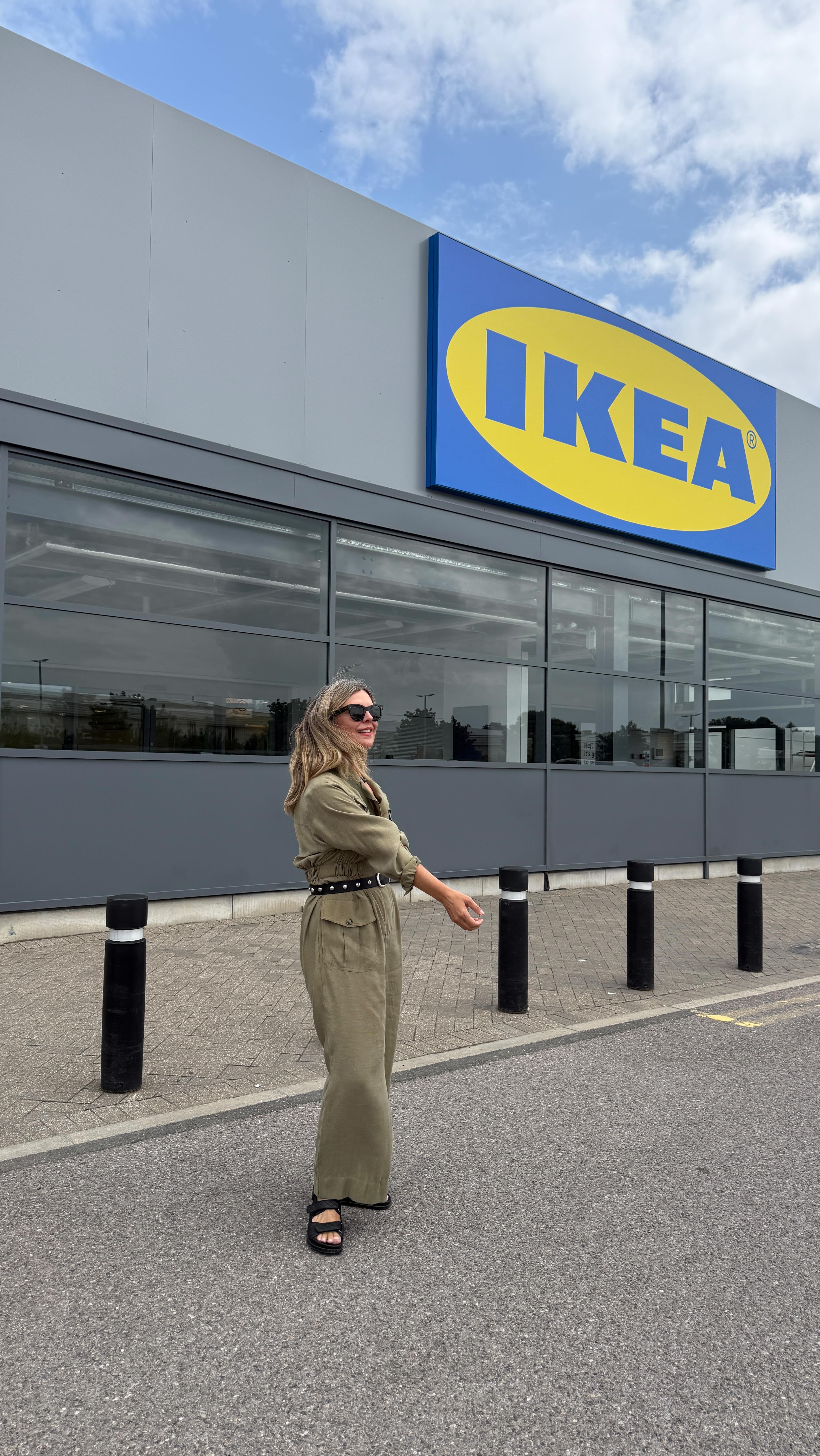 Instagram post by @erica_davies for IKEA UK. Caption reads: [AD] Come with me on a walk through of the very....