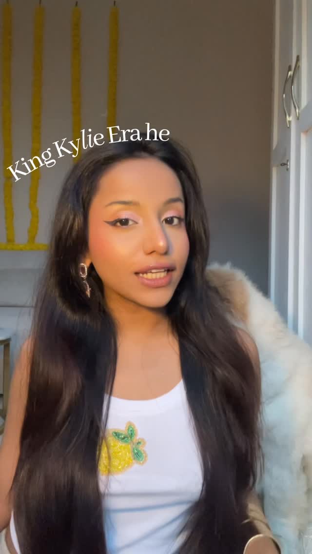 Instagram post by @vriddhipatwa for Maybelline. Caption reads: #AD bye bye clean girl makeup, hello 2016 full....