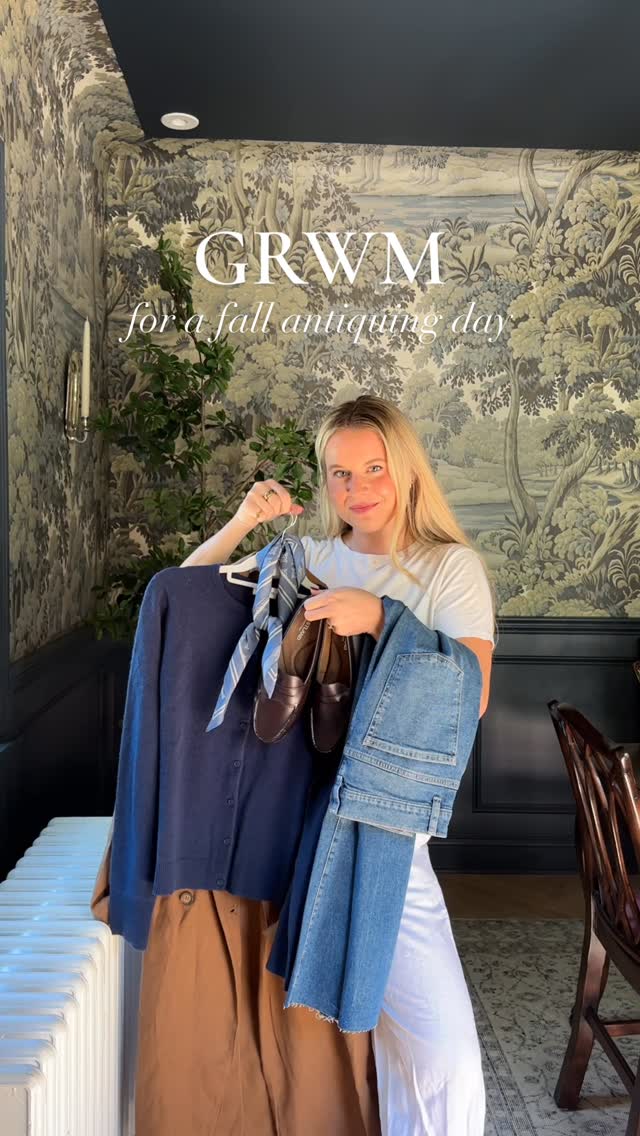 Instagram post by @werethewhites_ for Garnet Hill. Caption reads: 🍂✨ Nothing says fall like cozy cashmere, layered....