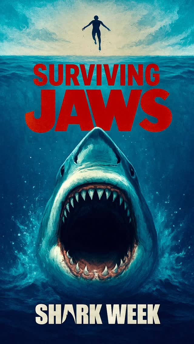 Instagram post by @abc4explore for Discovery. Caption reads: 🔥SHARK WEEK🔥 continues tonight on @discovery +....