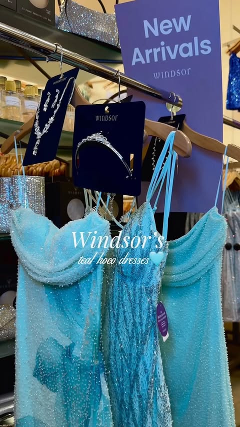 Instagram post by @megannjanellee for Windsor Store. Caption reads: Obsessed with this color😩🦋🩵 @windsorstore . .....