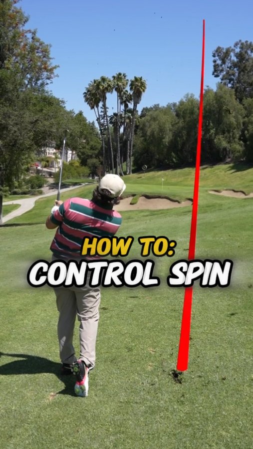 Instagram post by @davefinkgolfs for Golf Galaxy. Caption reads: #ad If you want to hit the ball further with your....