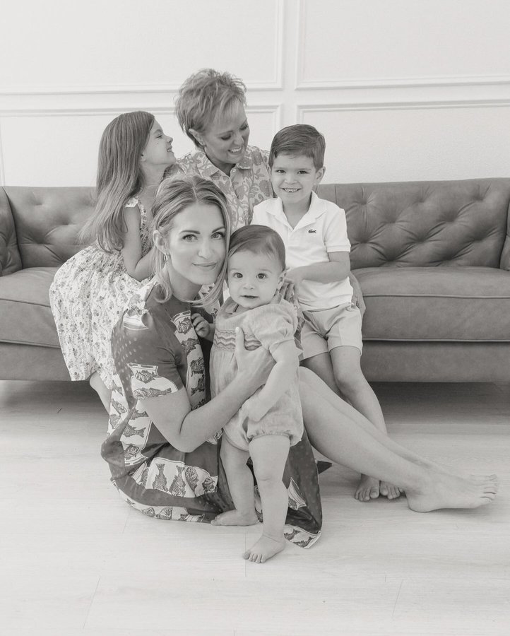 Instagram post by @kateymcfarlan for Diamonds Direct. Caption reads: [...] mother taught me how to carry. 👶🏻....