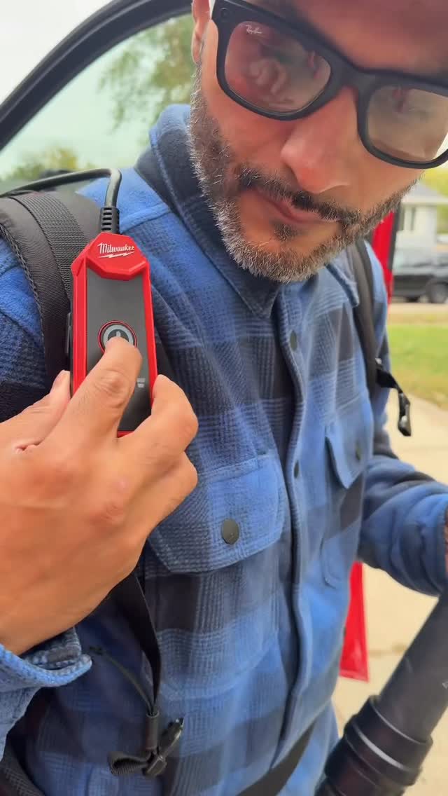 Instagram post by @realconcretesolutions for Milwaukee Tool. Caption reads: @milwaukeetool m18 3 in 1 back vacuum! You can....