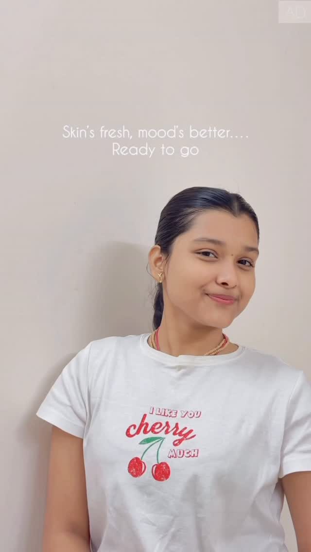 Instagram post by @apurva._.patra for Clean & Clear. Caption reads: Stressed about the presentation AND the sudden....