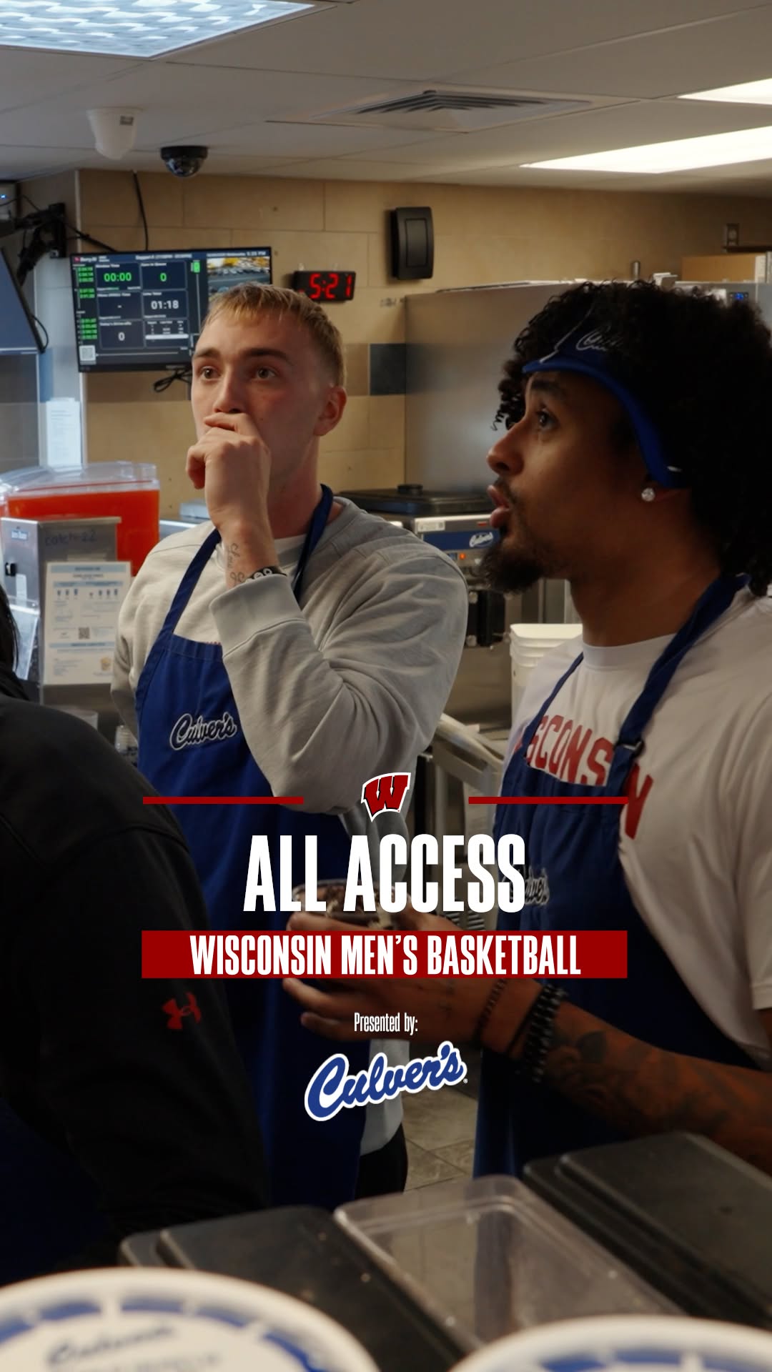 Instagram post by @badgermbb for Culver’s. Caption reads: Happy to lend the assist and dish out custard but....
