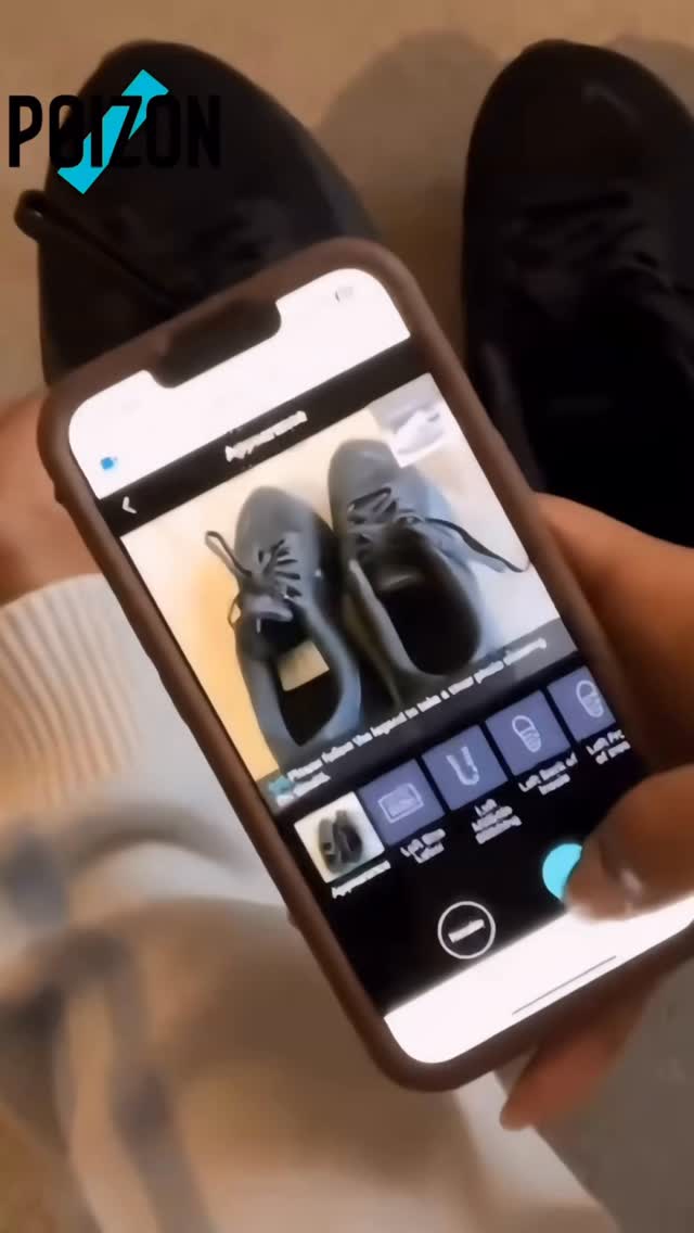 Instagram post by @kellytrind for POIZON. Caption reads: Have you guys heard about @poizonapp? 💥
They....