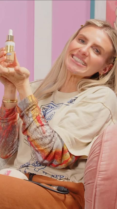Instagram post by @chloevstheworldshow for Max Factor. Caption reads: ibiza’s calling… max factor answered @maxfactor AD.