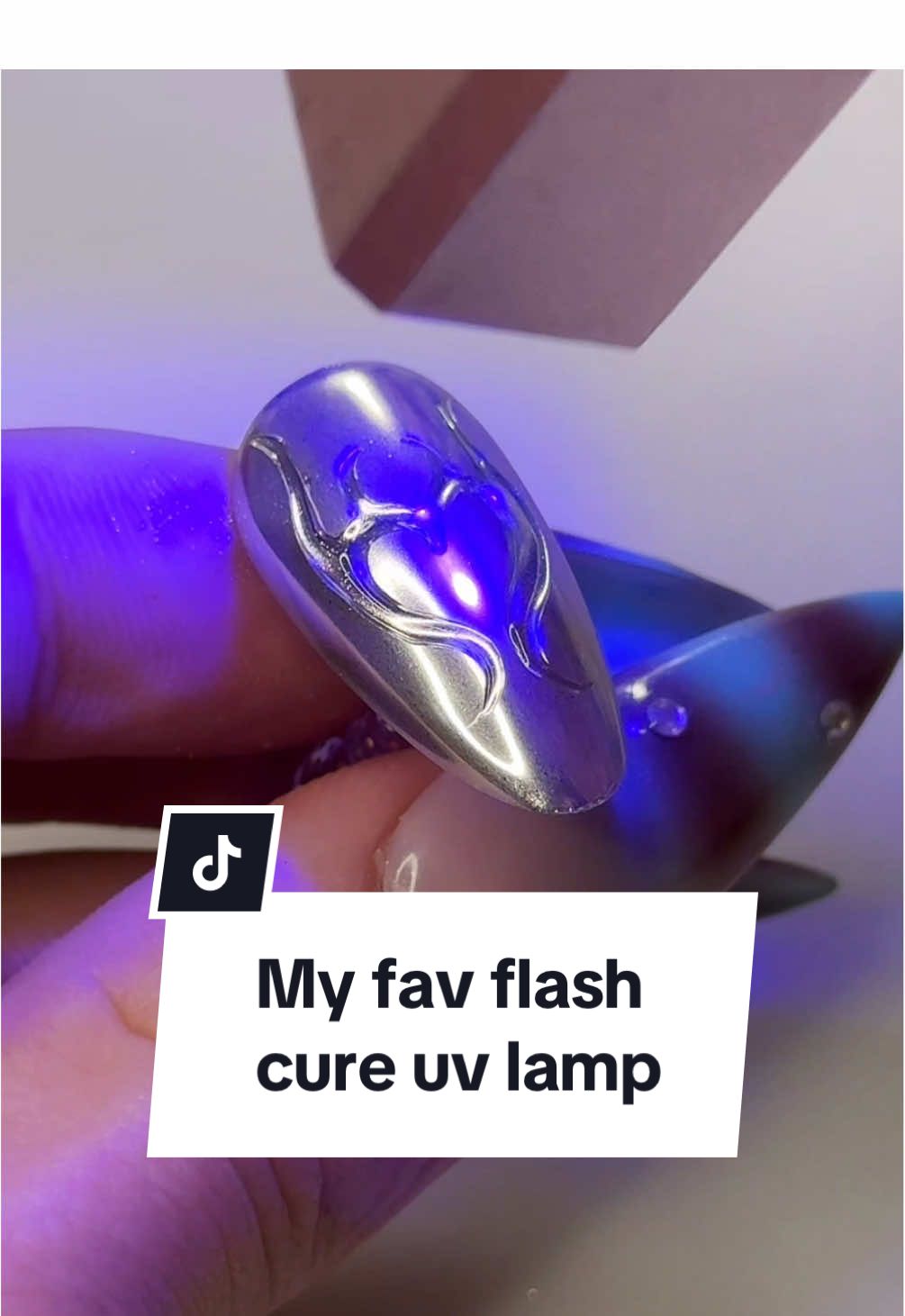 TikTok post by @nailedby.alexia for GAOY. Caption reads: My fav flash curing mini UV lamp from....