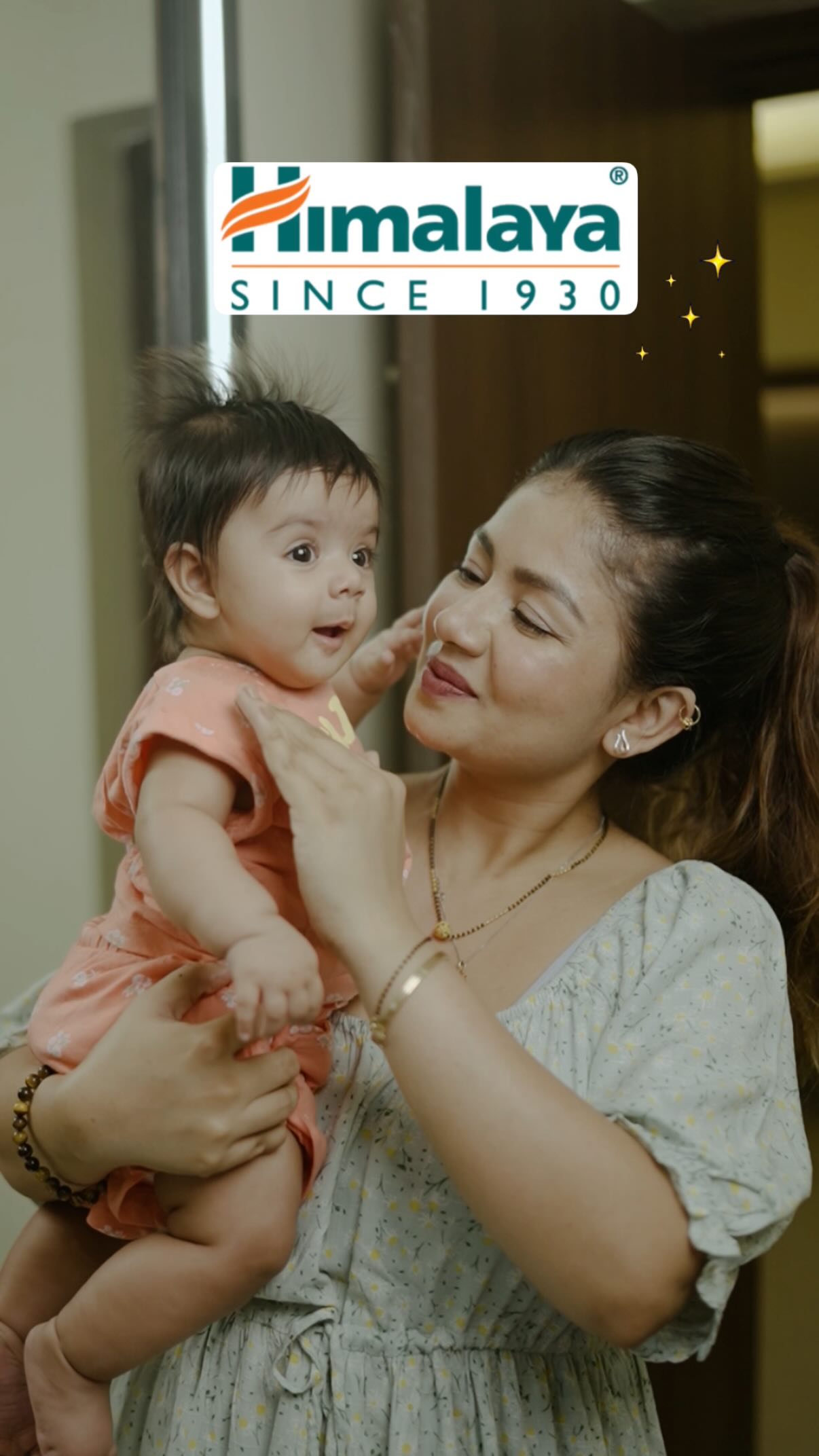 Instagram post by @sheetal_kour for Himalaya Babycare. Caption reads: Say hello to soft, cuddly skin for your little....