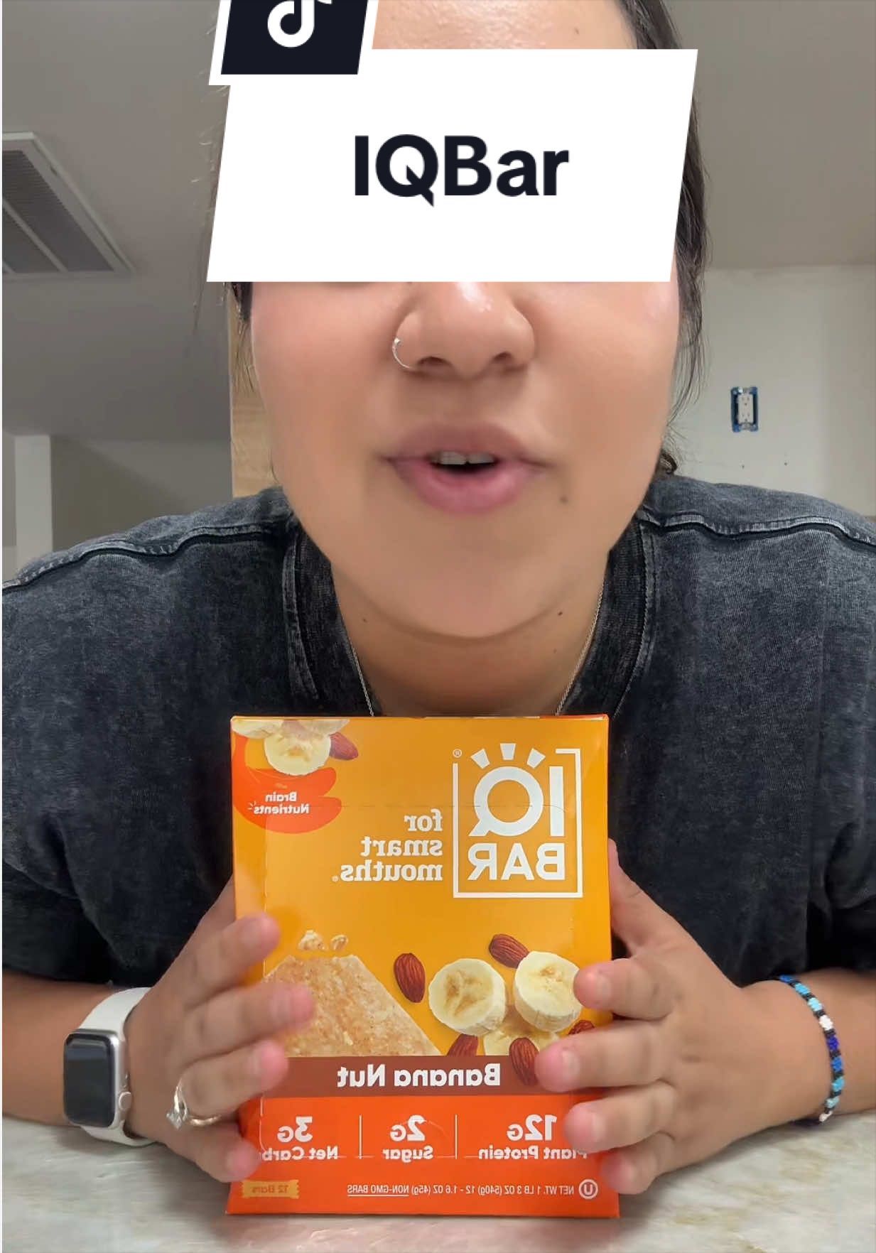 TikTok post by @shoptok_michelle for IQBAR. Caption reads: @SHOP IQBAR variety pack here👉🏼👉🏼 [...].