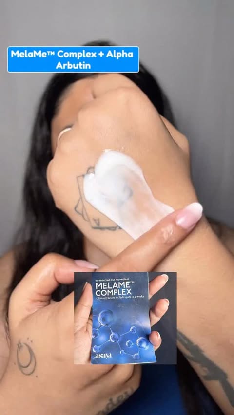 Instagram post by @_trishaa___x for Asaya. Caption reads: POV: you found a one-step skincare routine that....