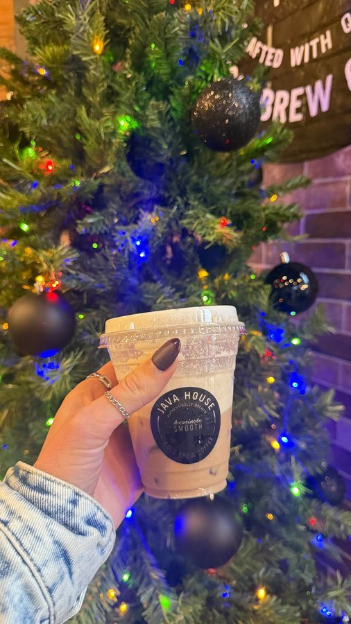 Instagram post by @keepingupincarmel for Java House. Caption reads: Three votes for the Winter Warmer and Two for....