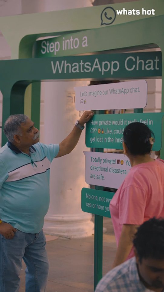 Instagram post by @whatshotdelhi for WhatsApp. Caption reads: When it comes to privacy, WhatsApp isn’t playing....