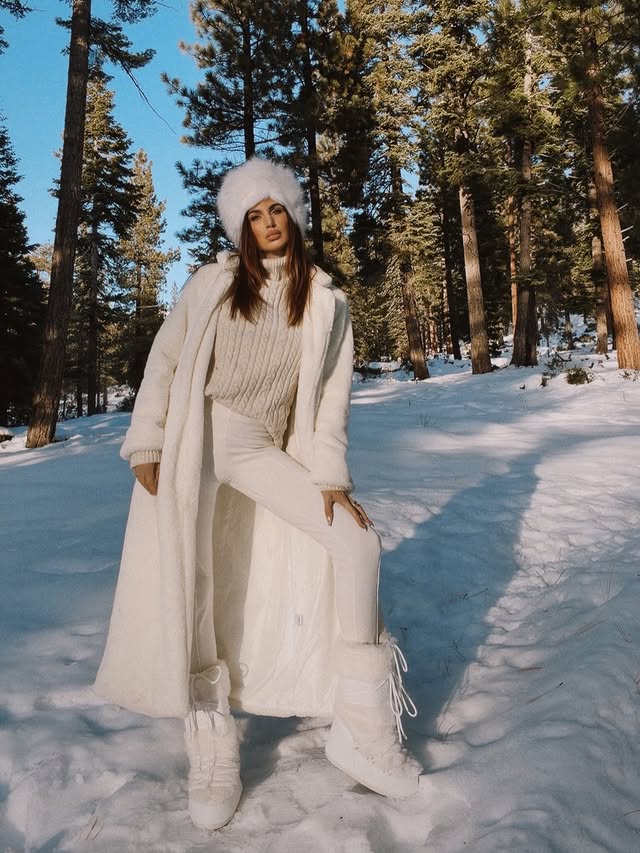 Instagram post by @mishaskova for Hermès. Caption reads: 2026 winter fashion is being rewritten in....