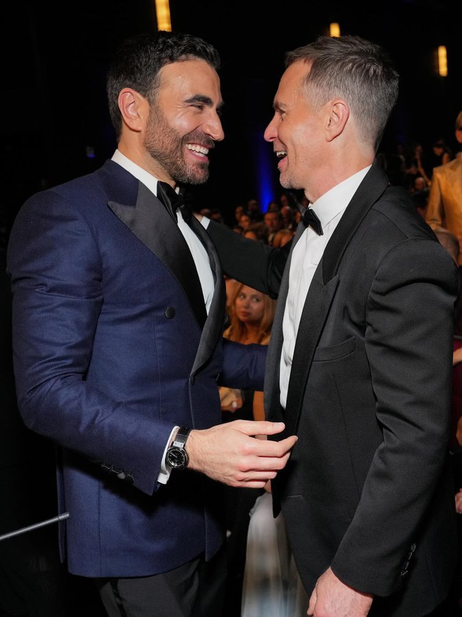 Instagram post by @mrbrettgoldstein for Hublot. Caption reads: [...] 
@hublot
@jimmychoo
@televisionacad
📷:....