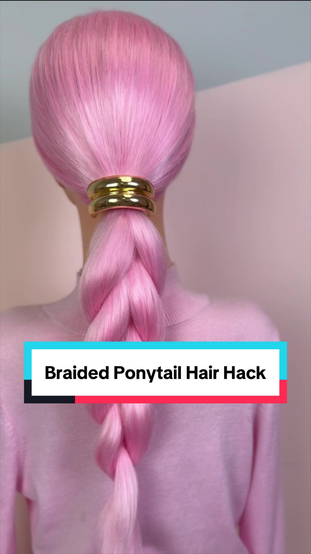 TikTok post by @sarahpotempahair for Beachwaver. Caption reads: [...] with an easy hair hack! Shop @TheBeachwaver....