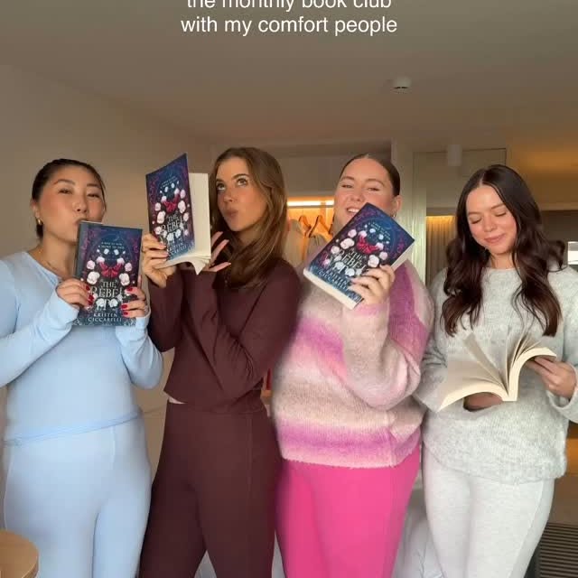 Instagram post by @sophiejaynemiller for Cotton On Body. Caption reads: checked book club in the mountains off my bucket....