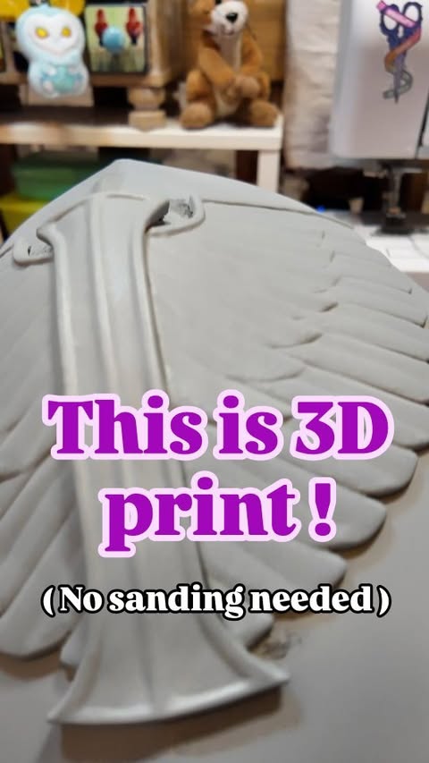 Instagram post by @melizenn_ for Creality. Caption reads: [...] foam armour - no sanding! Printed with....