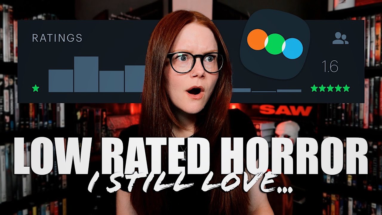 YouTube post by @PossessedbyHorror for Bonfire. Caption reads: LOWEST Rated Horror Movies I Still LOVE.