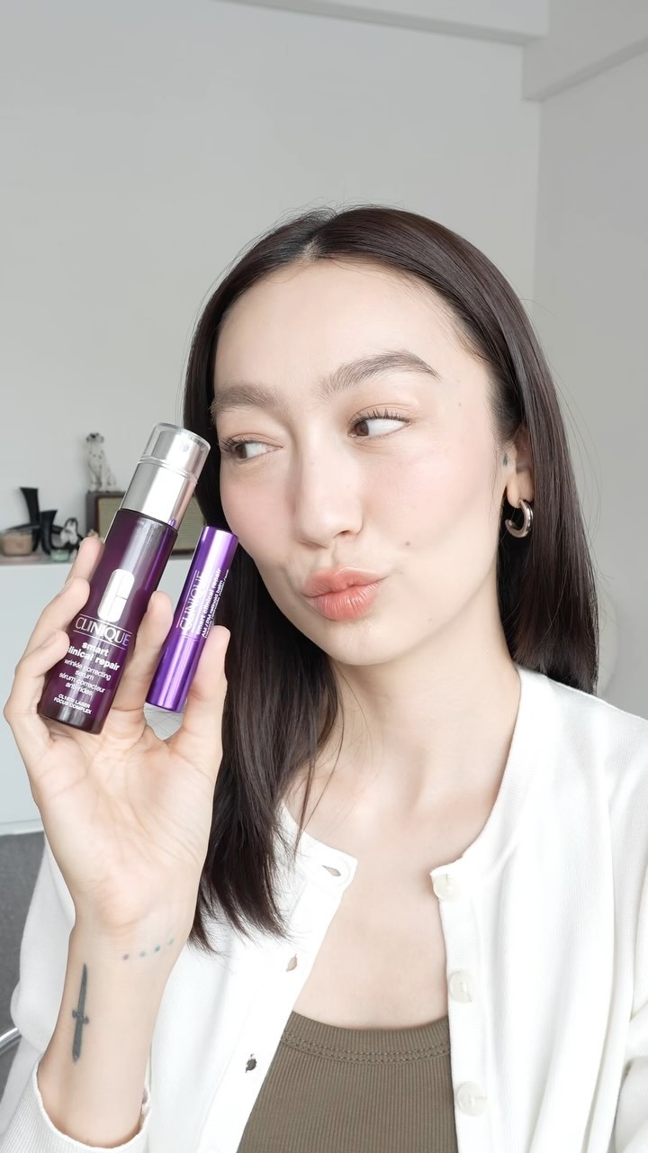 Instagram post by @aannett for Clinique Thailand. Caption reads: เมื่อก้าวเข้าสู่วงการเรตินอล ก็ออกไม่ได้อีกเลยจ้าา....