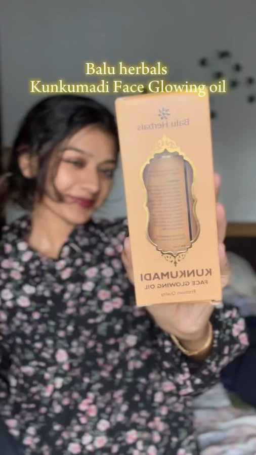 Instagram post by @missieeeee__lucky for Balu Herbals. Caption reads: @baluherbals face glowing [...].