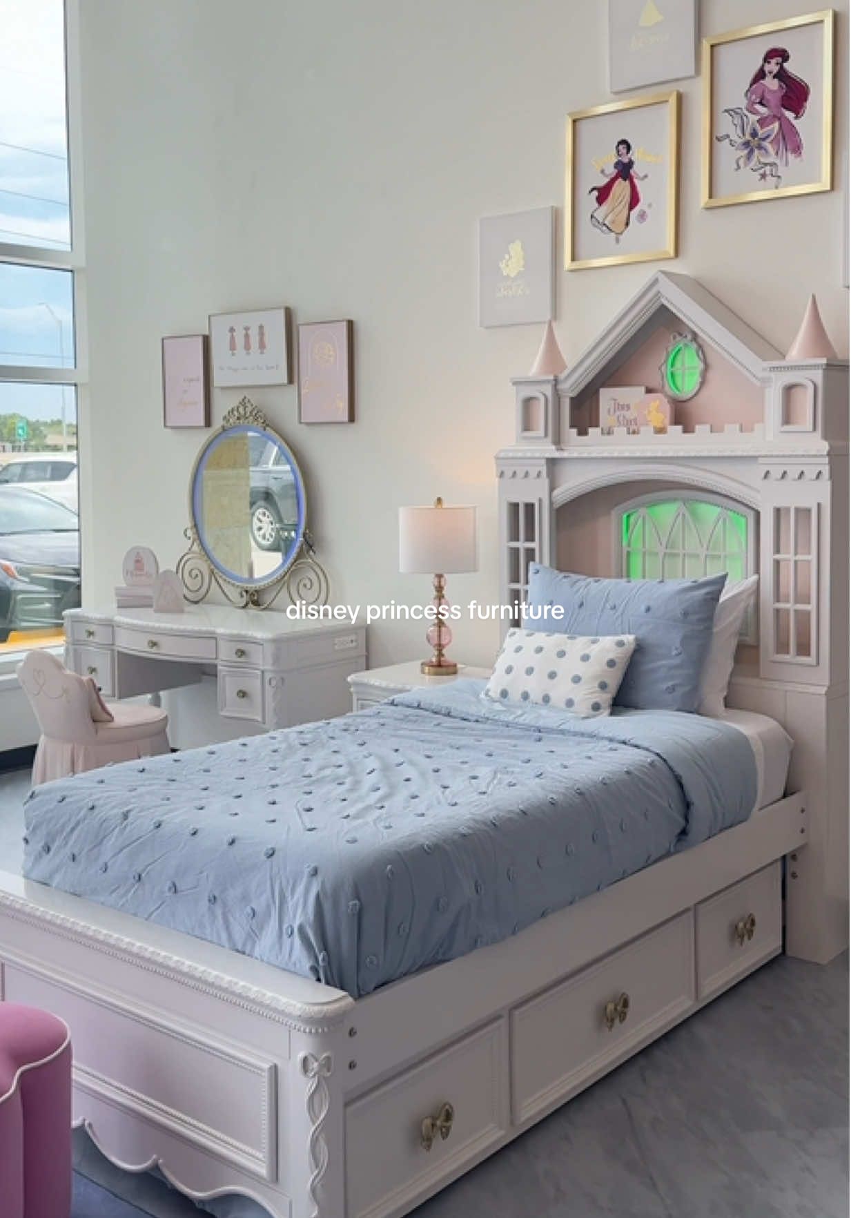 TikTok post by @daesharena for Rooms To Go. Caption reads: Had a mommy daughter date with my toddler at Rooms....