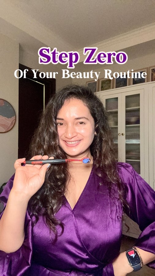 Instagram post by @indianskinblog for Colgate Inn. Caption reads: K-beauty for your skin? Cute. But have you tried....