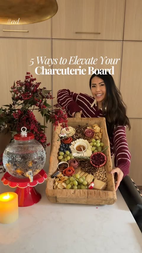 Instagram post by @thesabrinatan for Fred Meyer. Caption reads: [...] everything for this holiday board at....