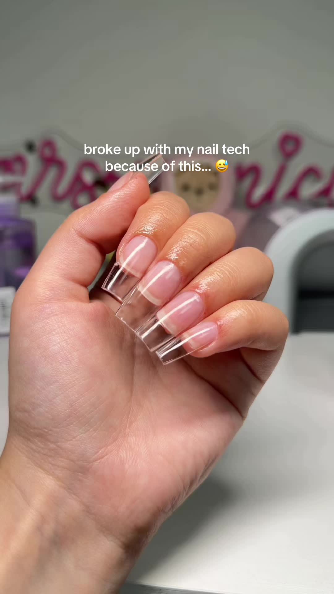 TikTok post by @mrs.manicure for AILLSA. Caption reads: saving $ AND learning a new skill 💅 @AILLSA....