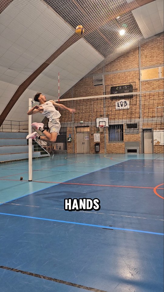 Instagram post by @volley_viral for VKTRY Gear. Caption reads: But my knees .. 😫🏐
@teamvktryvolleyball....