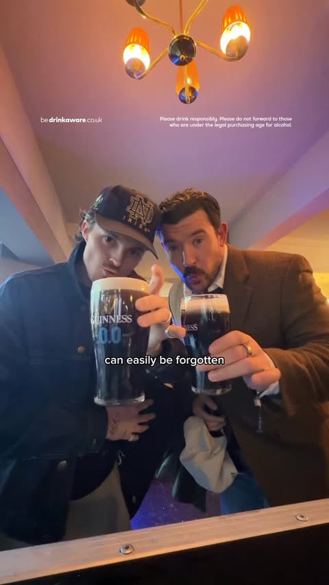 Instagram post by @maxselwood for Guinness. Caption reads: ad | Better, together with @guinnessgb Guinness....