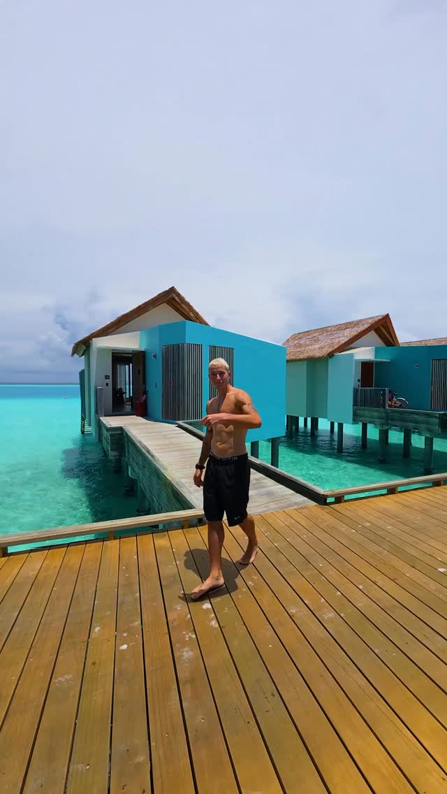 Instagram post by @taz_skylar for Visit Maldives. Caption reads: Unreal 🌀🌊.