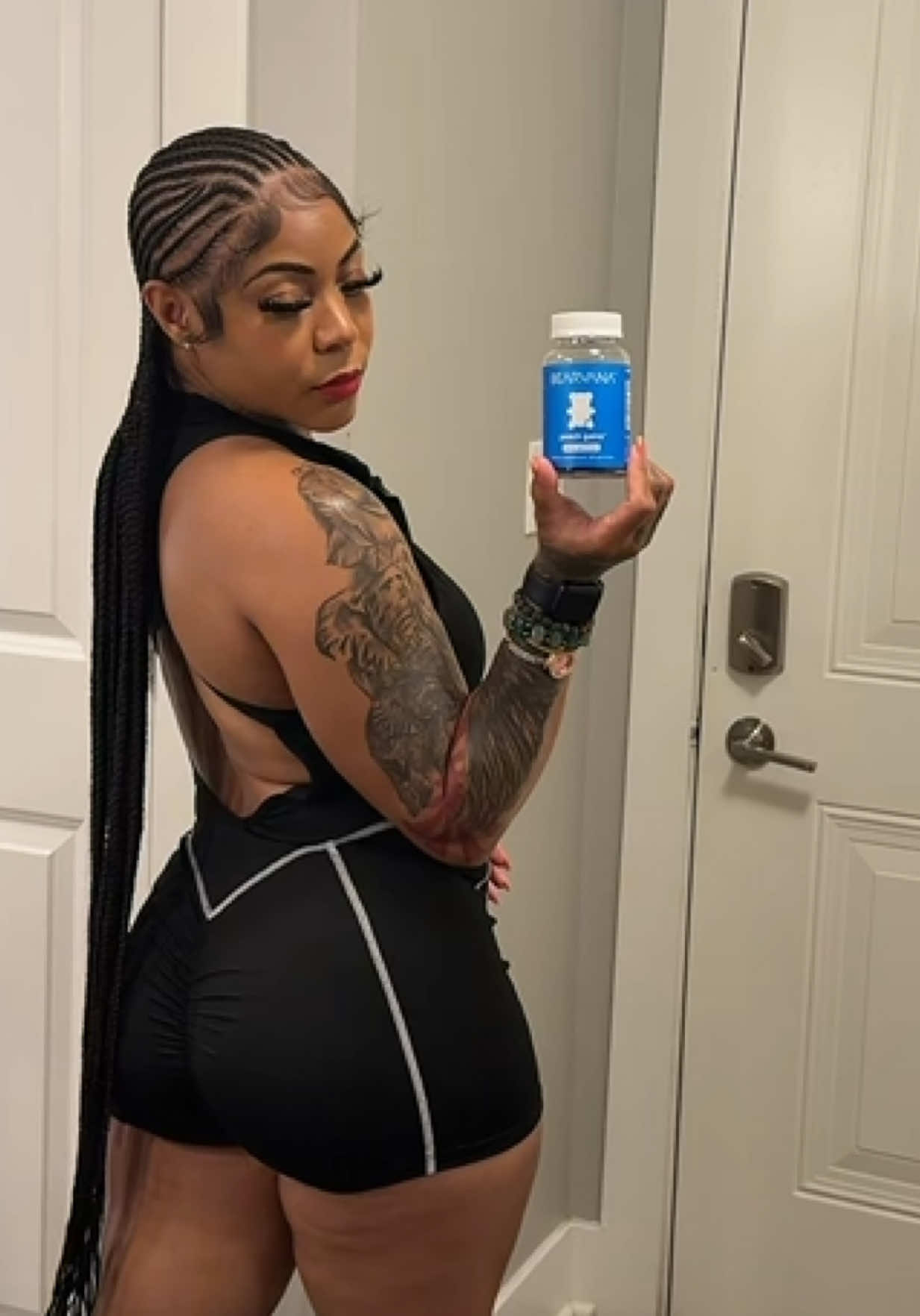 TikTok post by @rockindrea for Bearvana. Caption reads: [...] this your sign to tap the link. @BEARVANA....